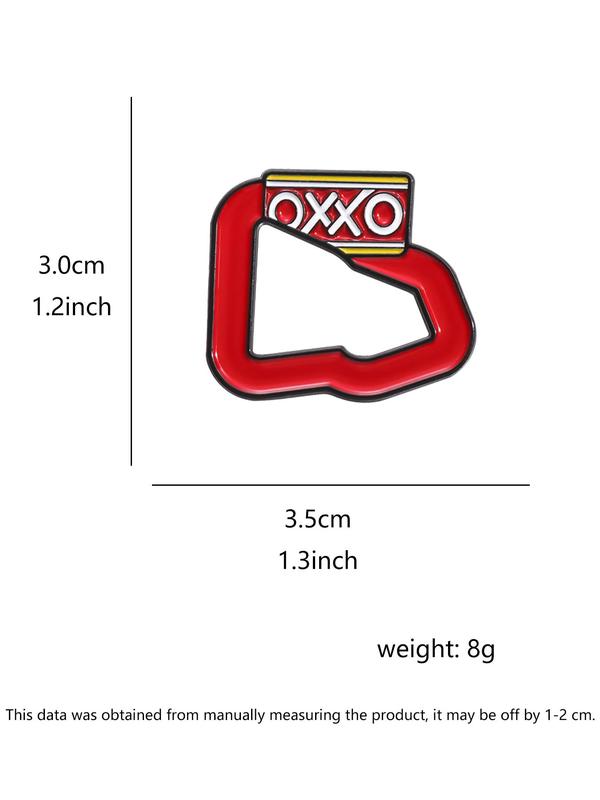 Cute Letter Xo Design Brooch, Fashion Alloy Accessories for Men & Women for Daily Clothing Decor, Trendy All-match & Exquisite Brooch for Birthday Gift