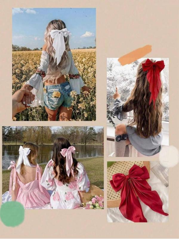 Women's Elegant Bowknot Design Hair Clip, Cute Trendy Hair Clip, Fashionable Hair Accessories for Daily & Party Decoration