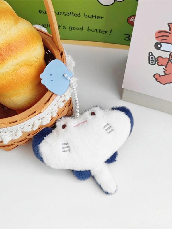 Cute Cartoon Animal Design Plush Keychain, Cute Plush Pendant for Bag Decoration, Bag Charm for Women & Girls, Trendy Accessories As Birthday Gift for Friends