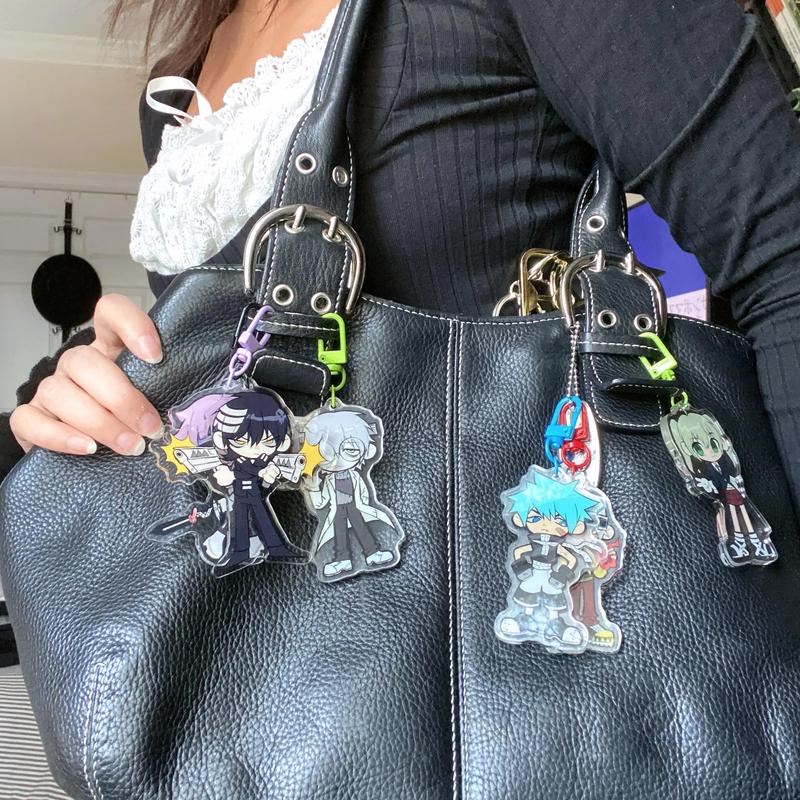 Edgy Soul Eater Acrylic Keychain Charms - Perfect for Itabags, Keys, and Accessorizing