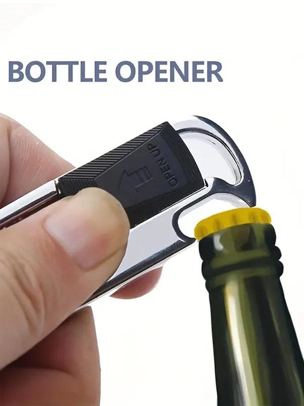 Durable Keychain with Detachable Key Rings & Bottle Opener, Versatile Car Key Clip for Men, Ideal for Everyday Carry, Good Christmas Gift