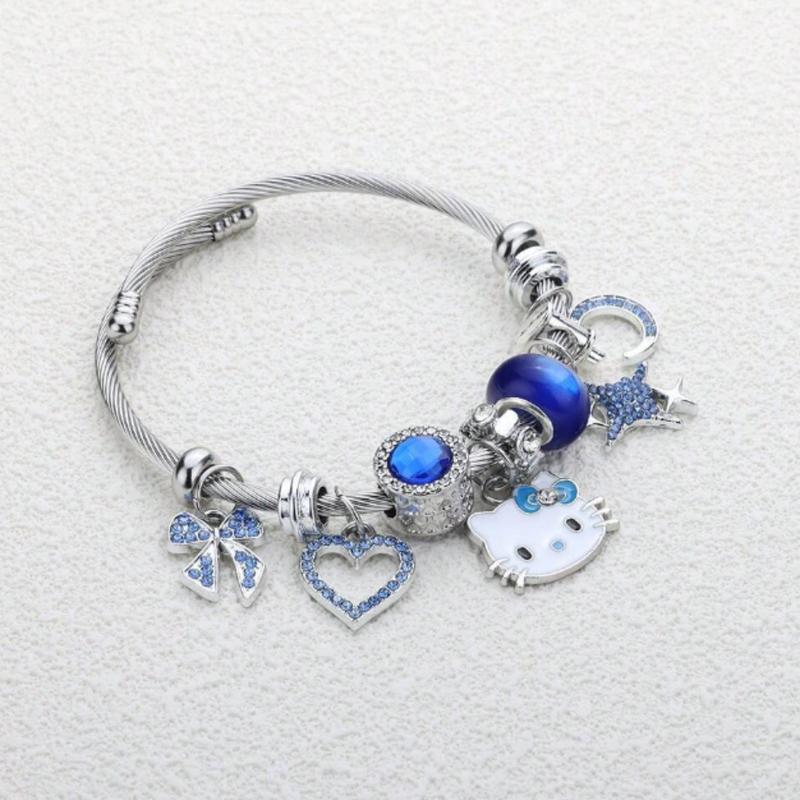 Adjustable Hello Kitty friendship bracelet for women