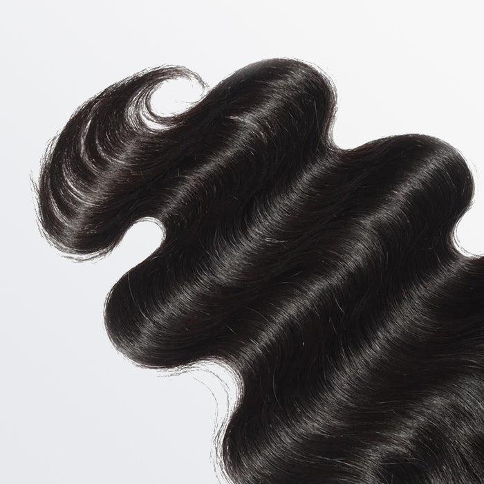 [Ashine] Free Parted Lace 4x4 Closure #1B Natural Black 100% Human Hair Pre Plucked Pre Bleached Pre Cut