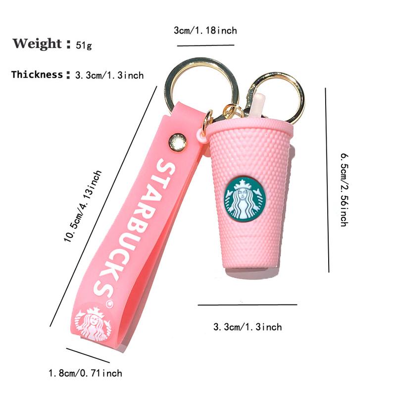 Coffee Cup Keychain - Premium Miniature Coffee Cup Keychain for Coffee Lovers - Perfect for Bags, Keys, and Gifts, Small