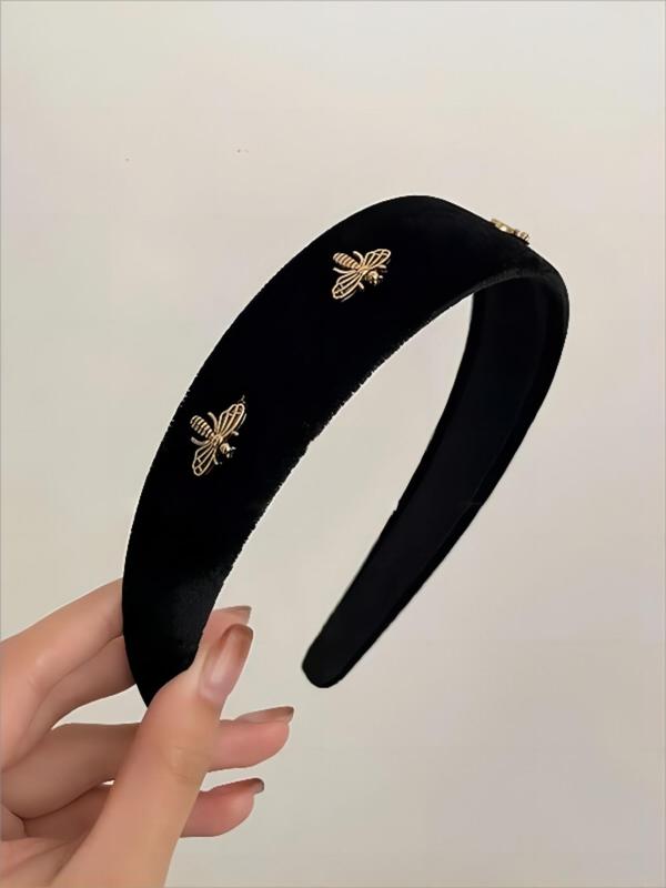 Fashion Bee Design Hair Hoop for Galentine's Party Style, Elegant Headband for Daily Wear, Hair Accessories for Women & Girls