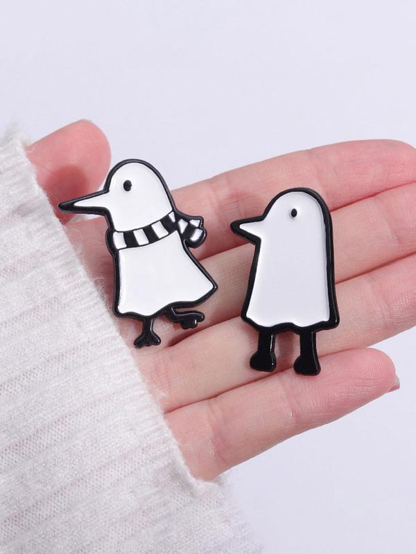 Cute Cartoon Character Design Brooch, Fashion Alloy Badge for Daily Clothing & Backpack & Hat Decor, Trendy All-match & Exquisite Accessories for Birthday Gift