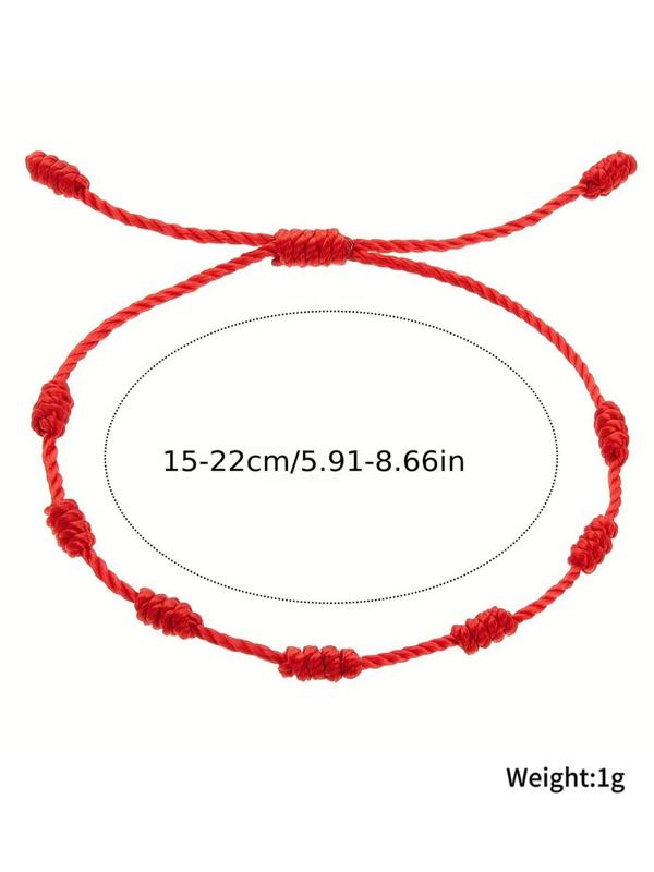 Women's Simple Style Braided Bracelet with Adjustable Design, Casual Trendy Bracelet, Fashionable Accessories for Daily & Party Decoration