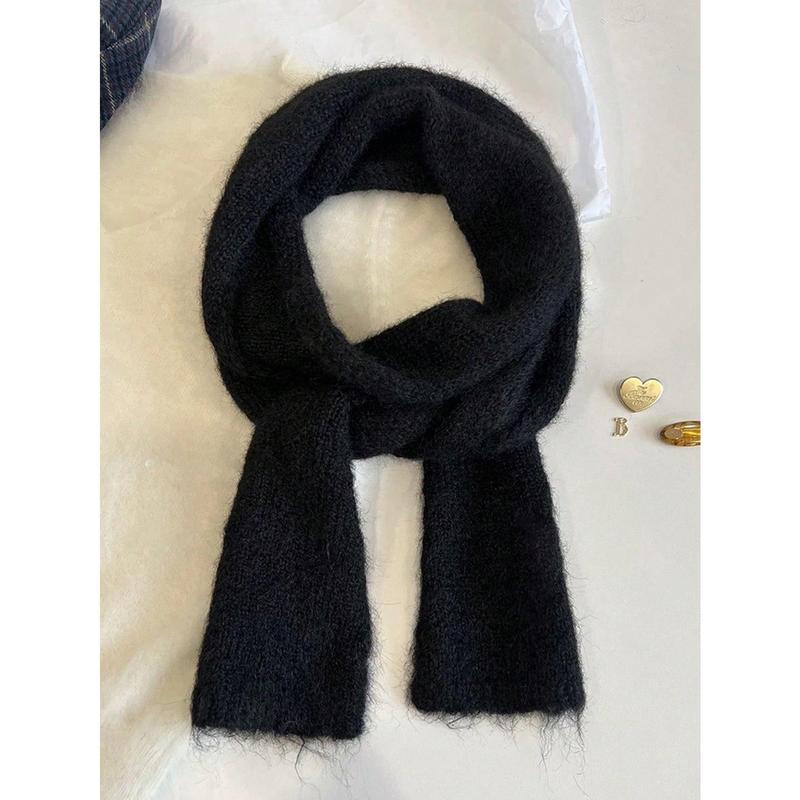 1pc Design Slightly Rolled Edge Thin Scarf Fashion Wear Long Versatile Scarf Thin Narrow Fashionable Women's Trendy Matching