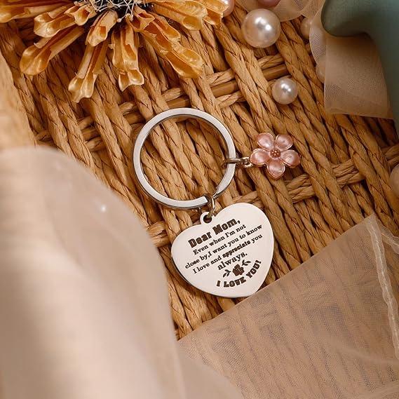 Mothers Day Gifts for Mom from Son Daughter Birthday Gifts Mothers Day Keychain Presents Best Mom ever Gifts