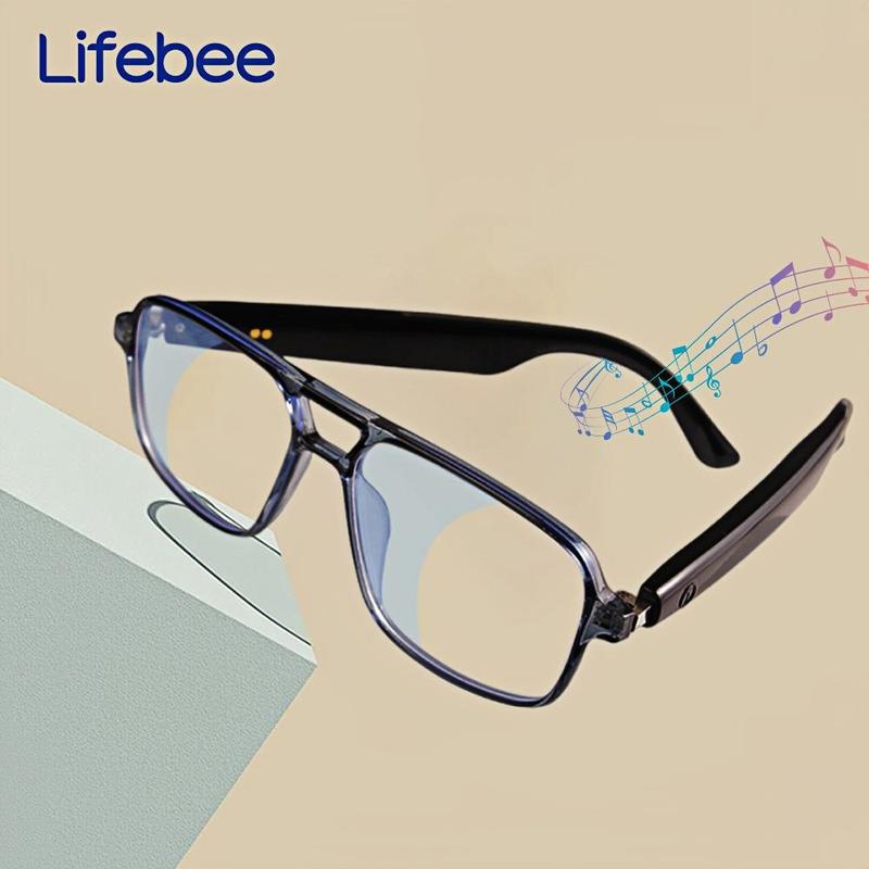 LIFEBEE Multifunctional Smart Glasses, Wireless Smart Glasses with Wireless Speaker, Voice Assistant, Intelligent Audio Glasses for Men & Women