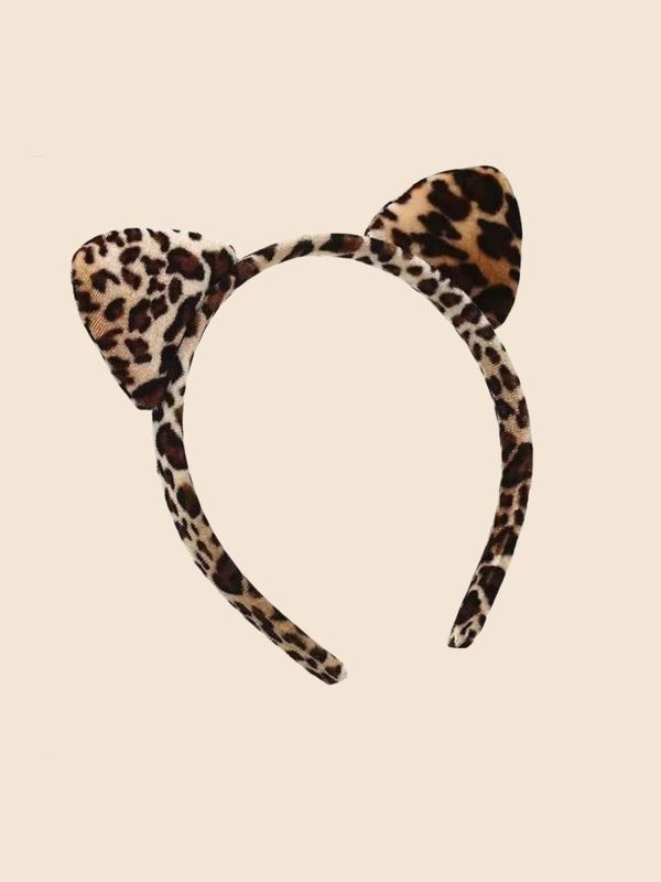 Cute Cat Ear Design Headband, 2024 New Style Soft Plush Hair Hoop for Women & Girls, Fashion Hair Accessories for Party, Daily Clothing Decor