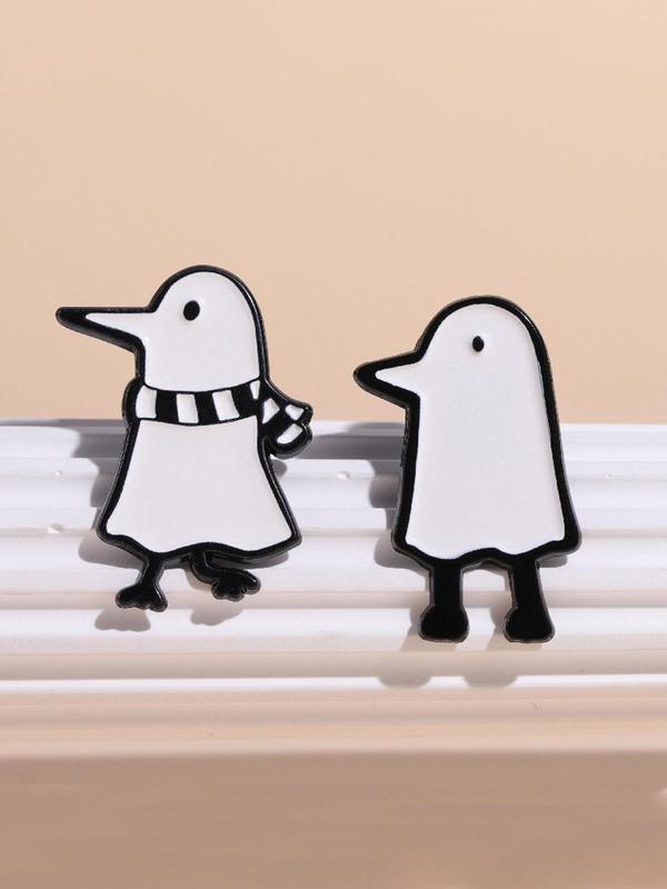 Cute Cartoon Character Design Brooch, Fashion Alloy Badge for Daily Clothing & Backpack & Hat Decor, Trendy All-match & Exquisite Accessories for Birthday Gift