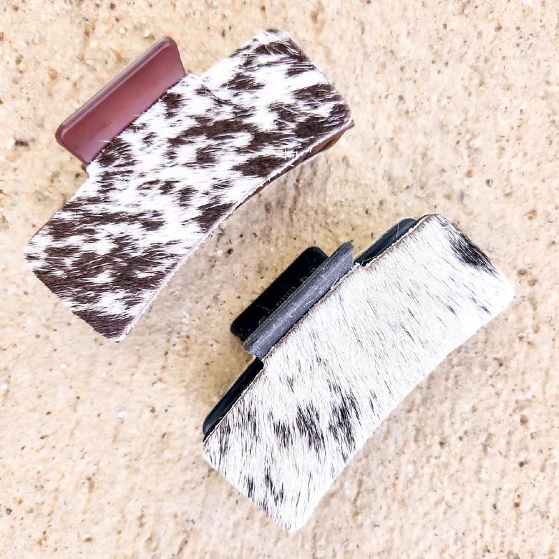 Cowhide Hair Clip Claw