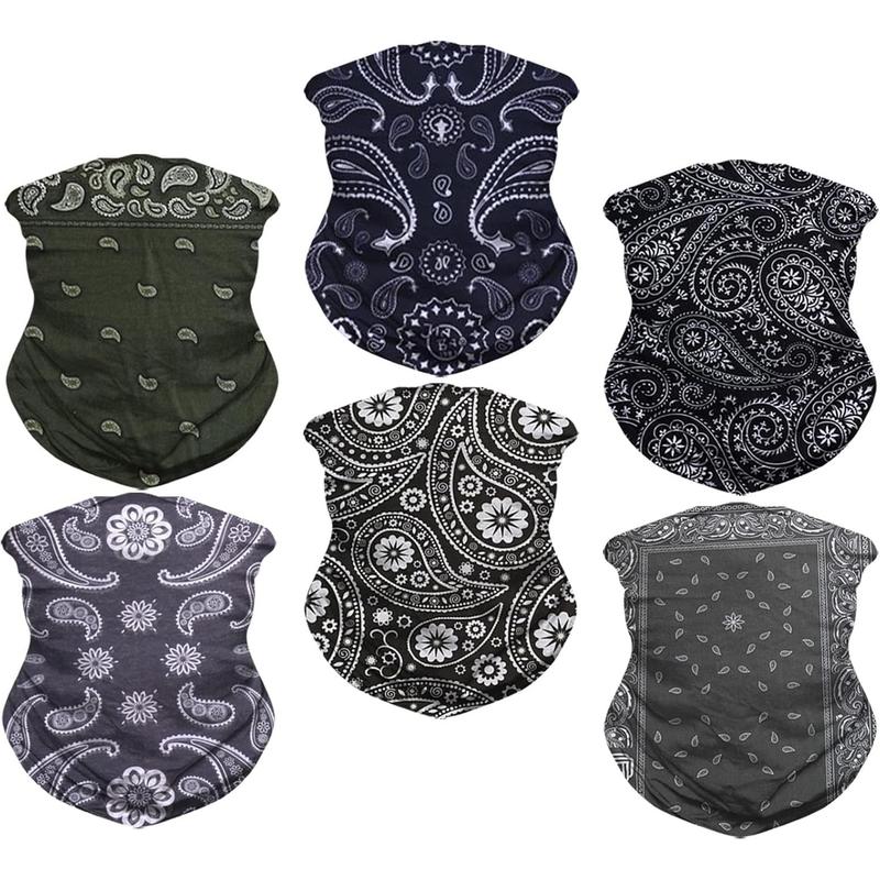 Neck Gaiter Mask Face Scarf Bandana Tube Cover Headwear Balaclava Headband Headwrap for Men and Women