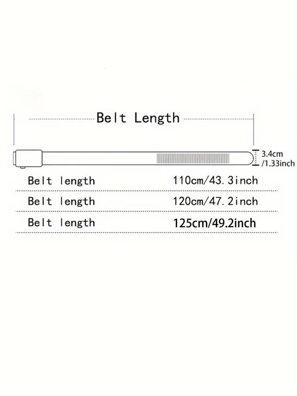 Men's Automatic Buckle Lychee Texture Belt, Business Casual PU Leather Belt for Work Office, Daily Clothing Decoration