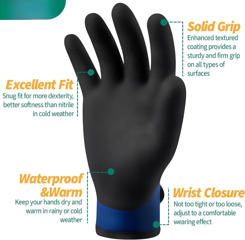 Winter Work Gloves for Men and Women, Thermal Insulated Freezer Gloves for Men in Cold Weather