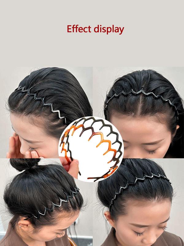 Random Color V-shaped Hair Hoop, Casual Simple Hair Accessories for Women & Girls, Minimalist Headwear Suitable for Thick Hair