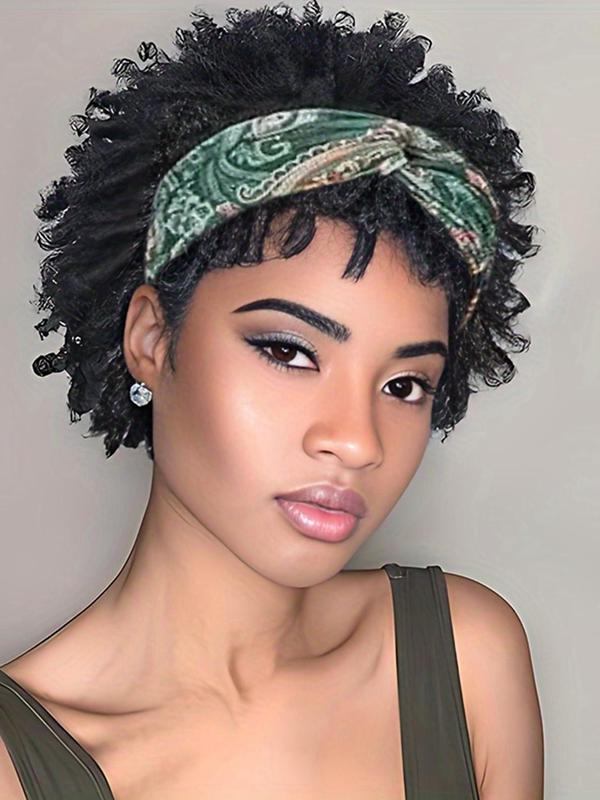 12 Inch Short Afro Curly Wigs for Black Women, Afro Braids Hairstyles Ideas Wigs , Faux Locs Braiding Ombre Synthetic Hair Wigs, Synthetic Full Machine Wigs for Party, Daily Use