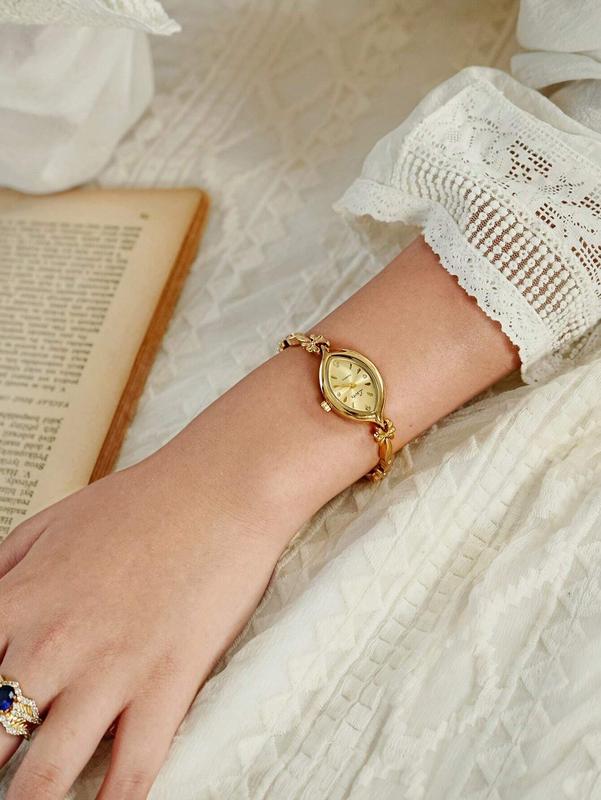 French Vintage Gold Women's Quartz Watch - Waterproof, Simple & Elegant Luxury Design, Perfect for Daily Wear