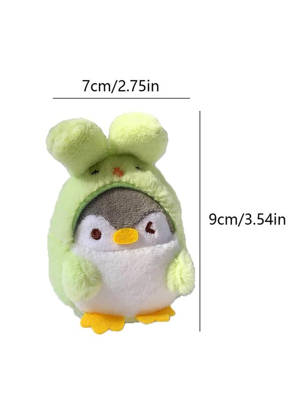 Cute Cartoon Penguin Rabbit Design Keychain, Creative Plush Keychain for Women & Men, Fashion Accessories for Bag Decoration