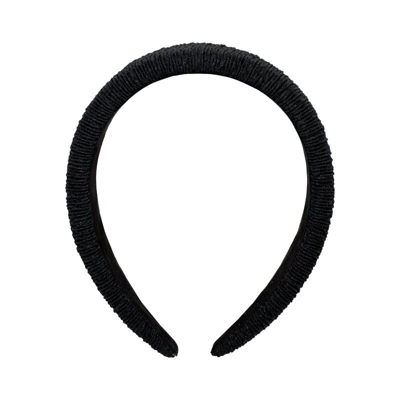 Emi Jay Limited Edition Halo Headband in Black Ruffle