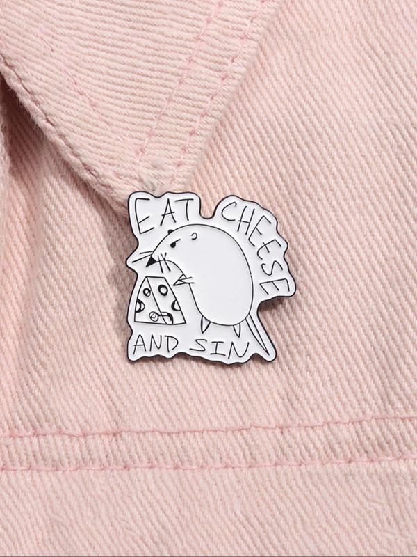 Cartoon Cute Animal Design Brooch, Enamel Pin Suitable for Backpacks, Jeans, Scarves, Hats Decoration, Fashion Accessories for Both Men & Women