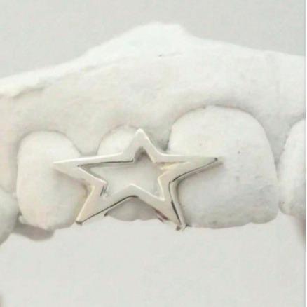 Thatboy Star Teeth Grillz for Men Women Body Jewelry Halloween Vampire Teeth Decoration Supershine