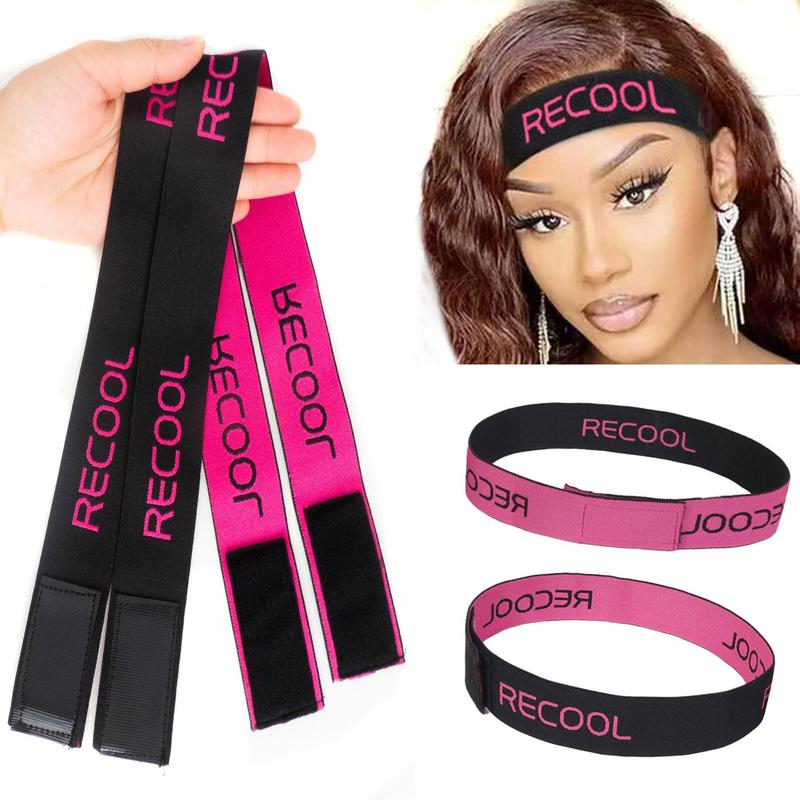 Recool Hair Lace Melting Band Elastic Edge Wrap for Wigs, 1PCS Bands to Lay and Hold Edges in Place