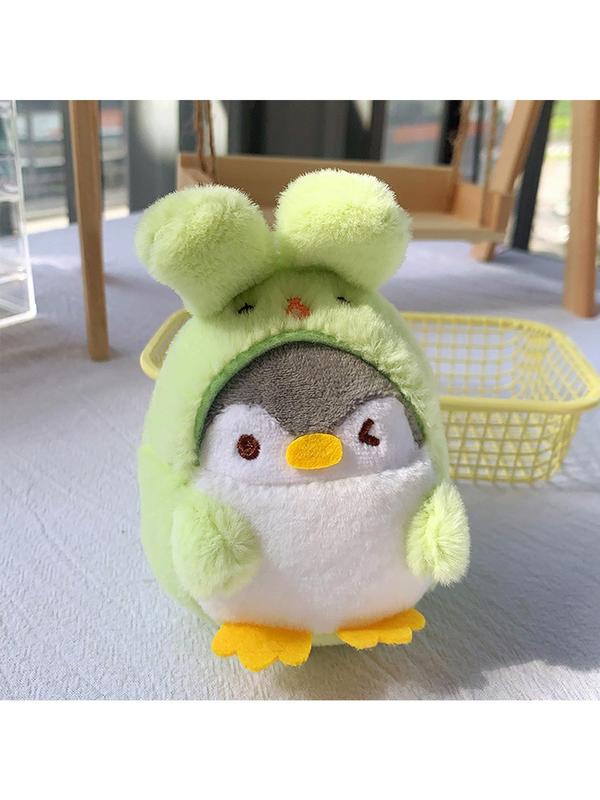 Cute Cartoon Penguin Rabbit Design Keychain, Creative Plush Keychain for Women & Men, Fashion Accessories for Bag Decoration