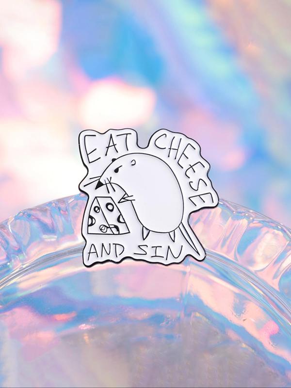 Cartoon Cute Animal Design Brooch, Enamel Pin Suitable for Backpacks, Jeans, Scarves, Hats Decoration, Fashion Accessories for Both Men & Women