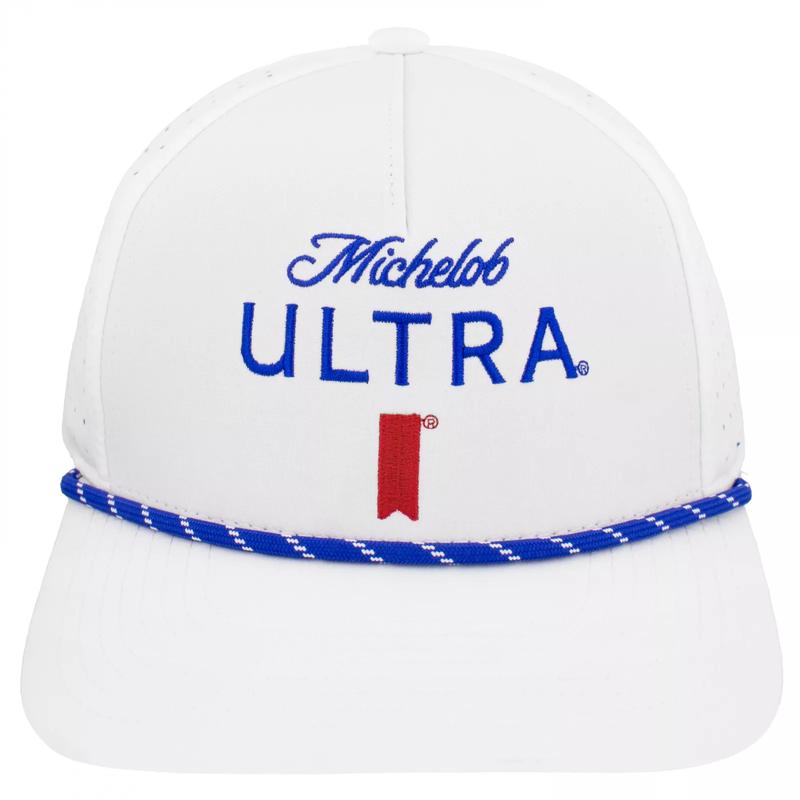 Michelob Ultra Logo White Colorway Rope Golf Club Hat