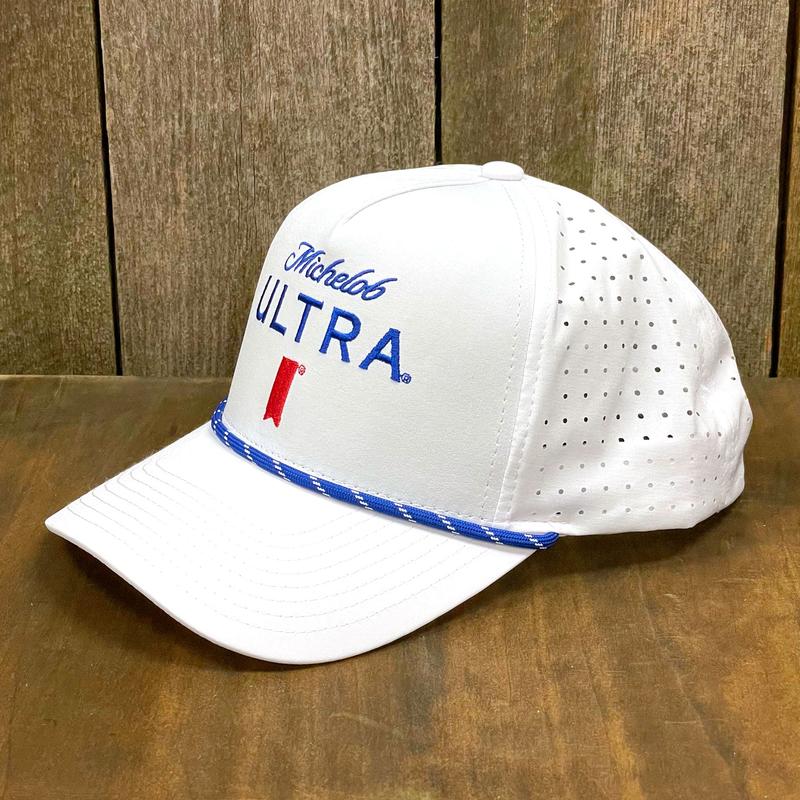 Michelob Ultra Logo White Colorway Rope Golf Club Hat