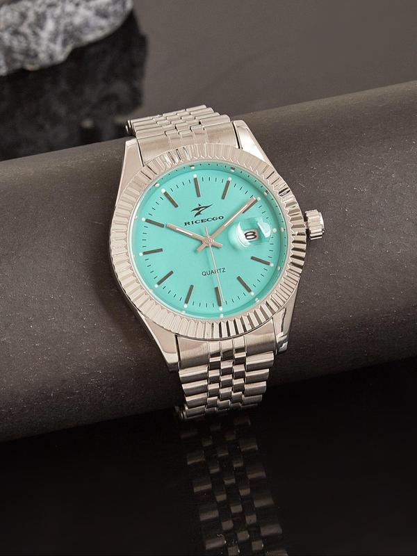 Men's Business Fashion Round Dial Quartz Watch, Fashion Watch for Party, Trendy All-match & Exquisite Watch for Birthday Gift with Box