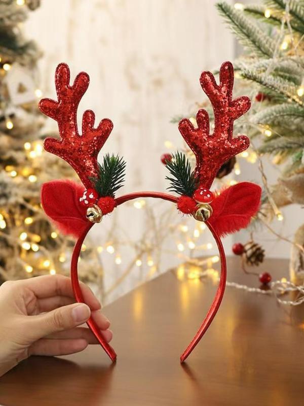 Cute Reindeer Antler Design Hair Hoop, Fashionable Hair Accessories for Women & Girls, Cute Lovely Hairwear for Daily Used