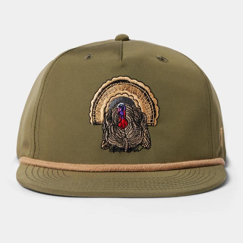 Duck Camp Turkey Rope Hat - Olive