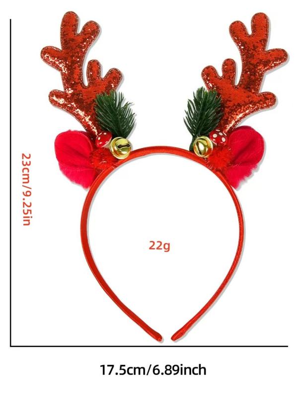 Cute Reindeer Antler Design Hair Hoop, Fashionable Hair Accessories for Women & Girls, Cute Lovely Hairwear for Daily Used