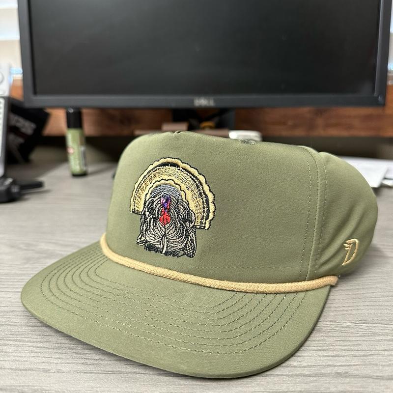 Duck Camp Turkey Rope Hat - Olive