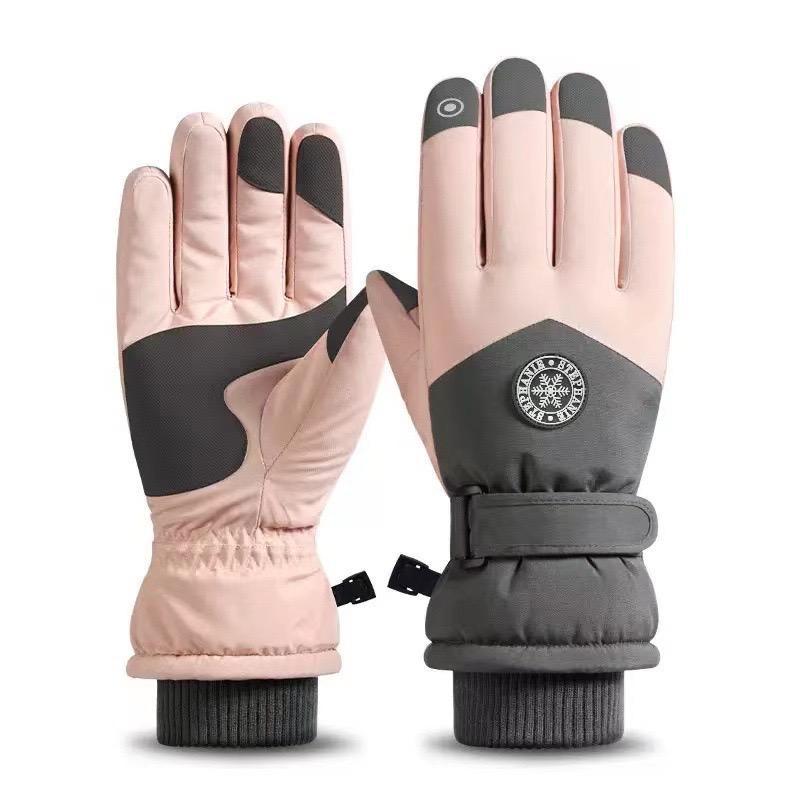 Outdoor Winter Ski Gloves, 3 Pairs Non-slip Plus Fleece Thickened Warm Touch Screen Windproof Waterproof Gloves, Sports & Outdoor Accessories