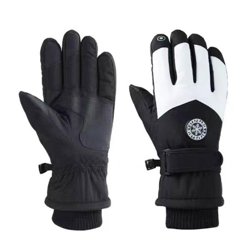 Outdoor Winter Ski Gloves, 3 Pairs Non-slip Plus Fleece Thickened Warm Touch Screen Windproof Waterproof Gloves, Sports & Outdoor Accessories