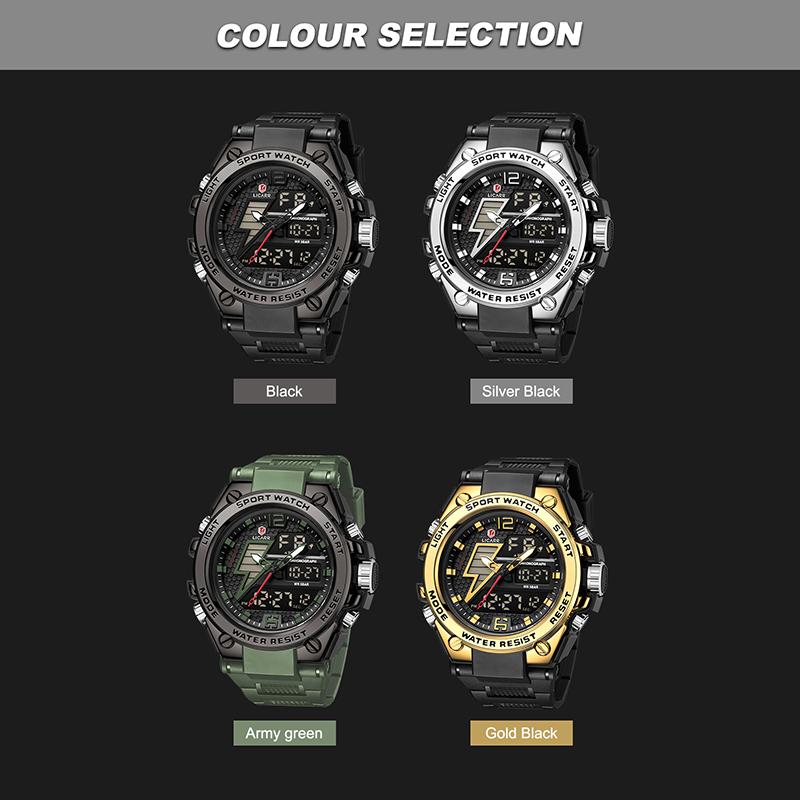 LICARR Men's Watches Waterproof Digital Sports Luminous