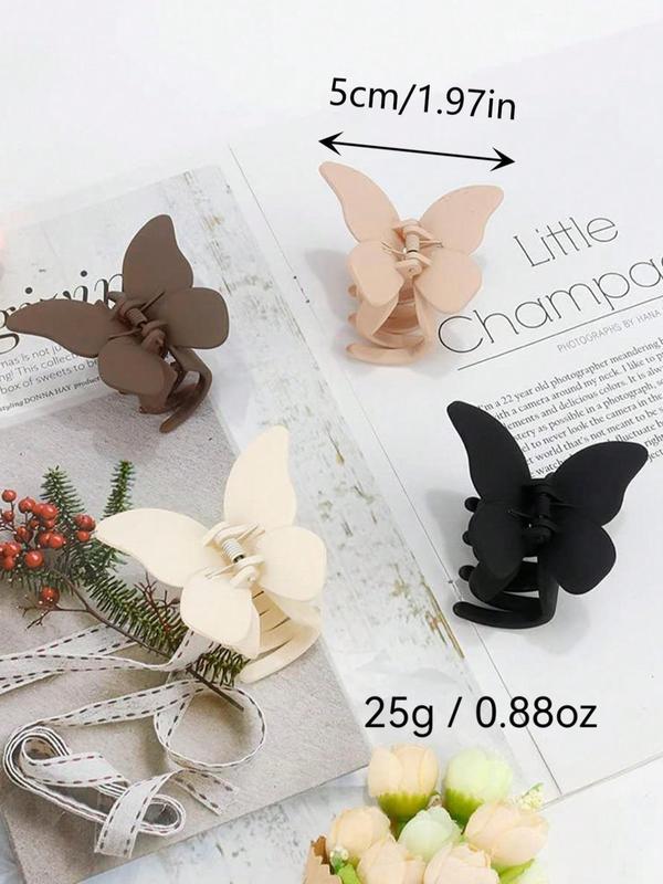 Butterfly Design Hair Claw, Cute Hair Accessories for Women & Girls, Minimalist Headwear Suitable for Thick Hair, Fashion Hair Accessories for Party, Daily Clothing Decor