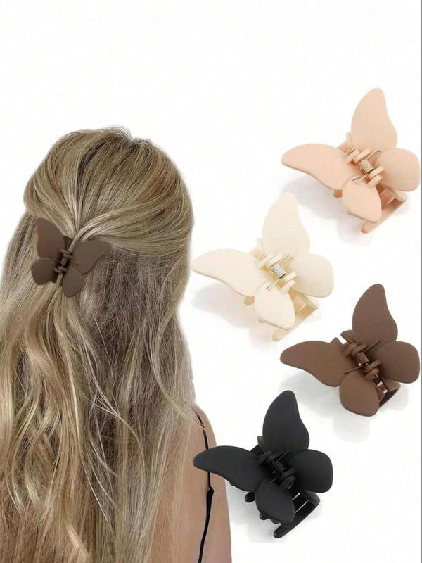 Butterfly Design Hair Claw, Cute Hair Accessories for Women & Girls, Minimalist Headwear Suitable for Thick Hair, Fashion Hair Accessories for Party, Daily Clothing Decor