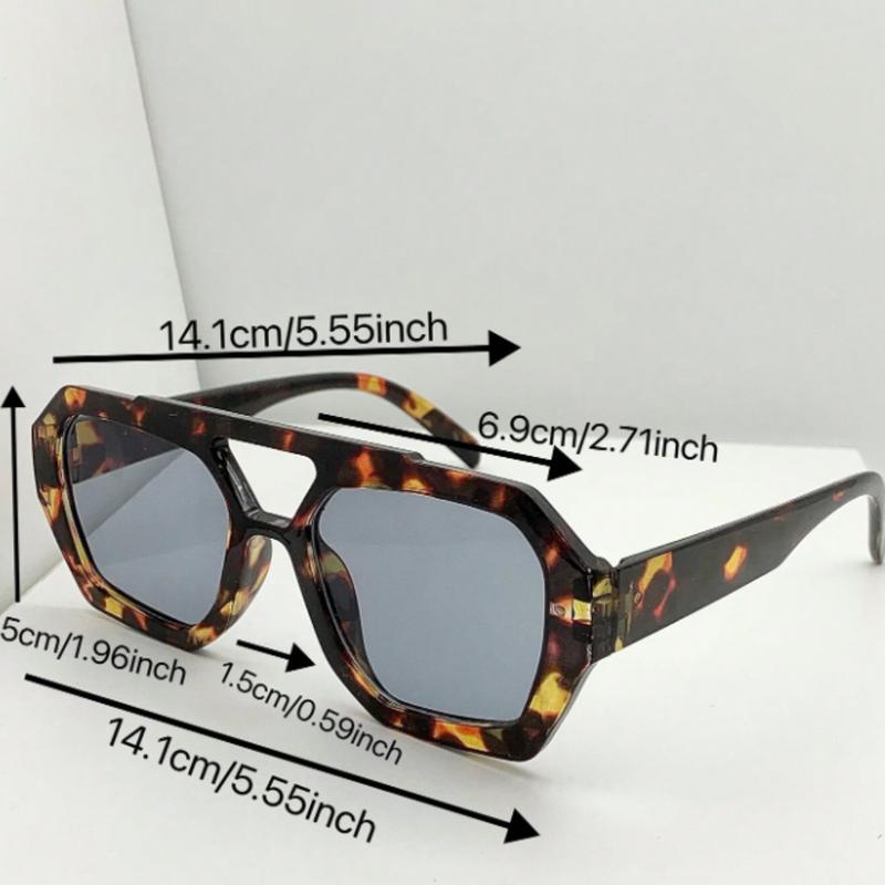 Y2K Women's Asymmetrical Double Beam Fashion Glasses for Beach - Shades for Women