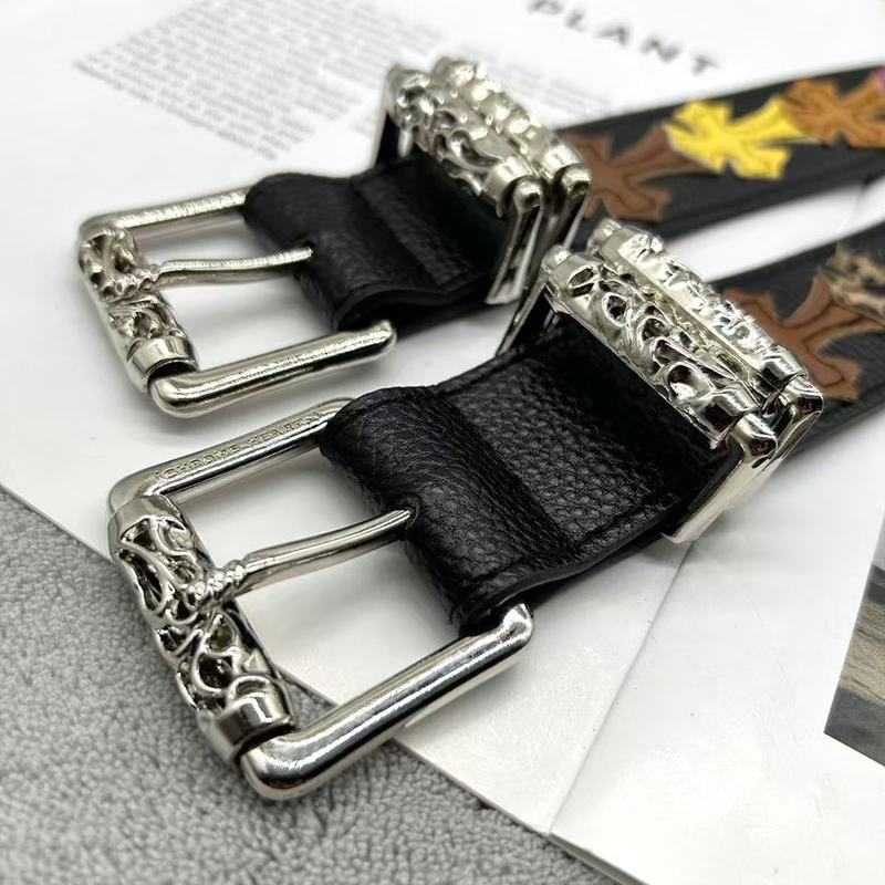 Fashionable Chrome Hearts Belts Men Women Belt Punk Style Personalized Eye Decorative Jeans Belt