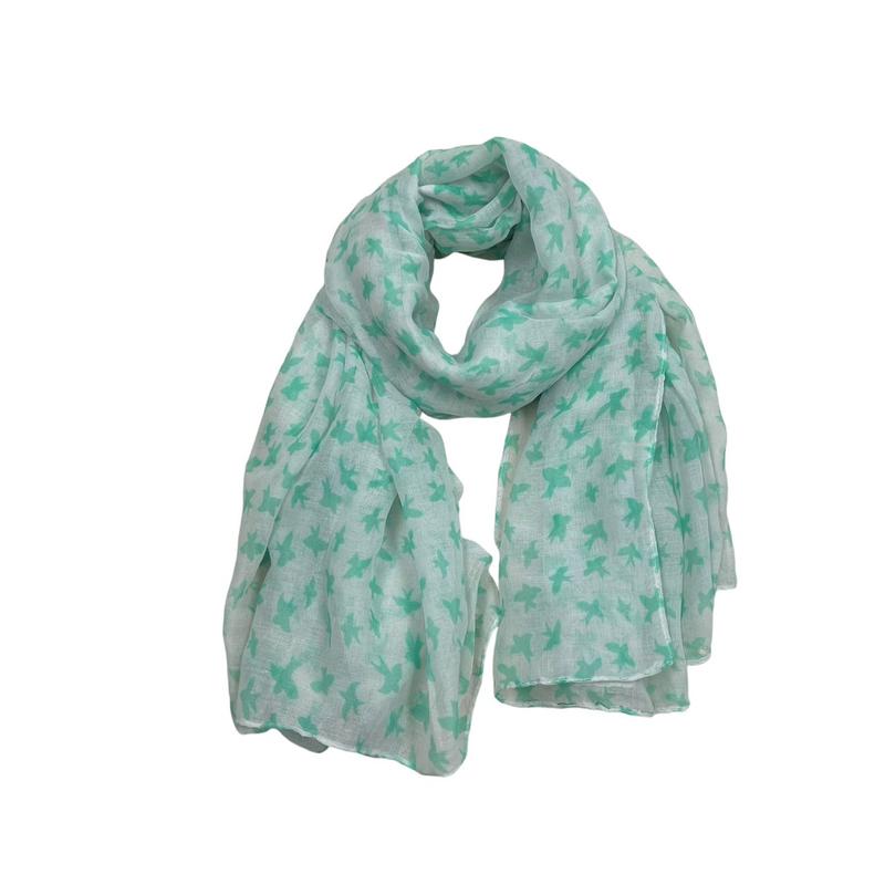 Women's Scarf Collection: Floral Printed, Solid Color, and Tie-Dye Scarves - Lightweight and Soft