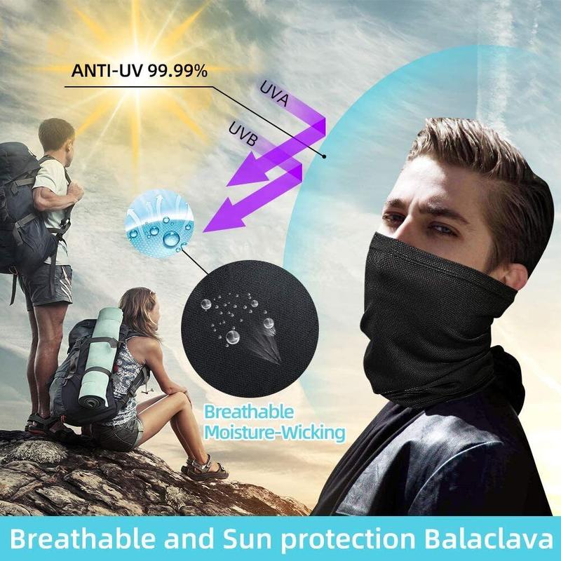 Summer Neck Gaiter Scarf Face Mask Face Bandana Half Face Mask Balaclava Cover