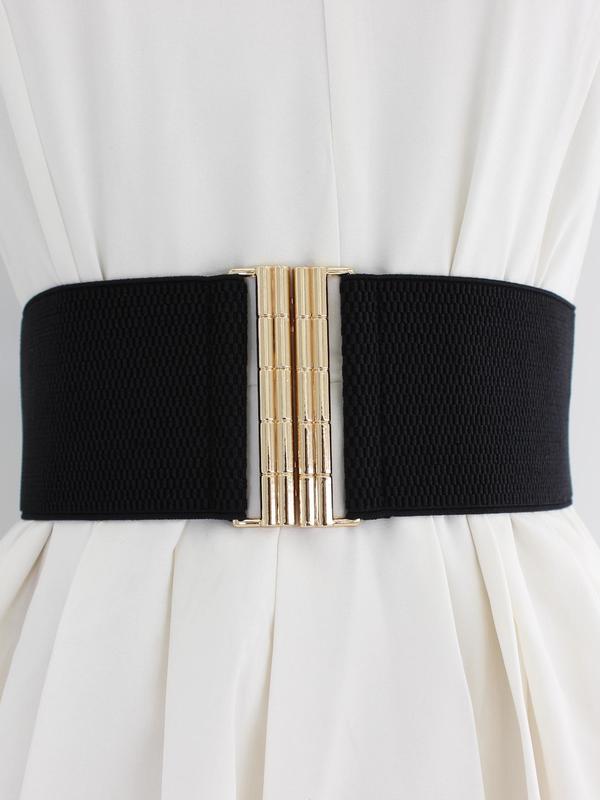 Women's Solid Color Wide Belt, Casual Elastic Waistband for Jeans Trousers, Fashion Belt for Party, Daily Clothing Decor, Trendy All-match & Exquisite Belt for Gift