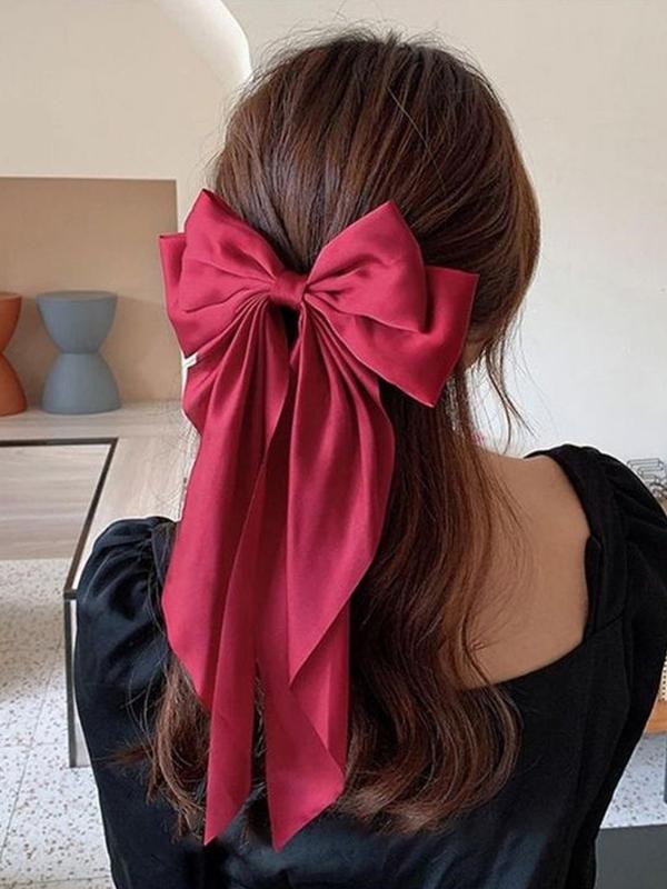 Women's Elegant Bowknot Design Hair Clip,  Fashionable Hair Accessories for Daily Wear, Trendy All-match Hair Clip for Women, Aesthetic Hair Clip Gift for Her