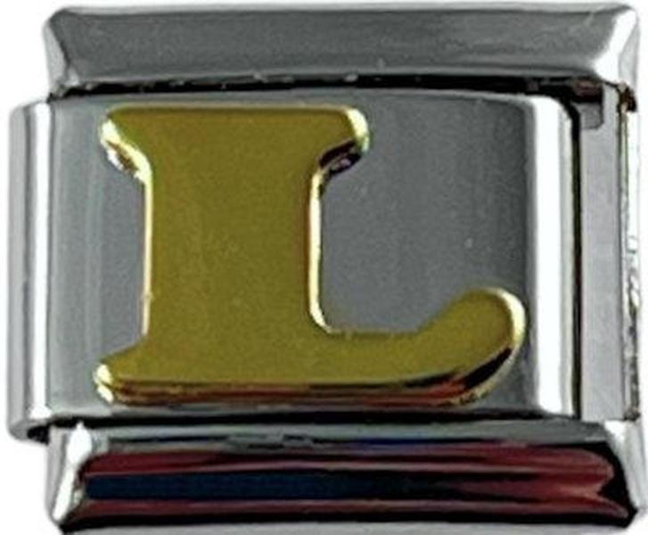 Italian Charm Link Letter L Charm 9mm