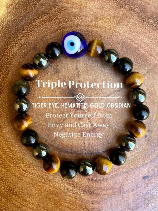 Beaded Bracelet, Fashion Eye Design Beaded Bracelet for Party, Daily Decor, Trendy All-match & Exquisite Jewelry for Birthday Gift